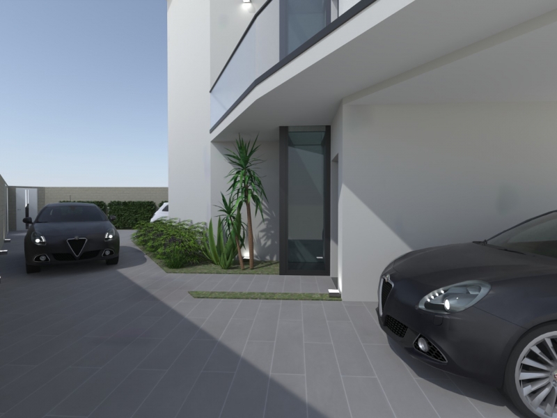 Villa Di Nuova Costruzione Con Giardino Arangea