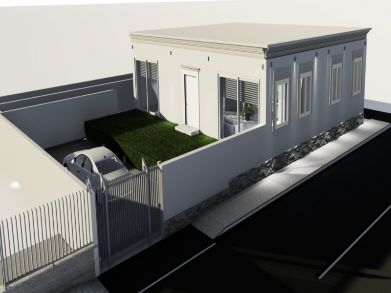 Villa Indipendente Da Ristrutturare Con Progetto Gallina Centro 