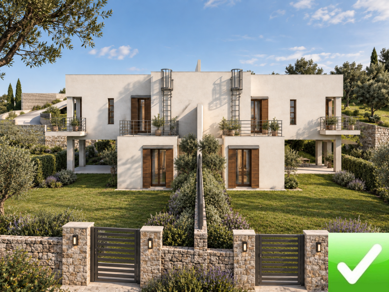 Nuova Costruzione Due Livelli + Terrazzo + Giardino Catona