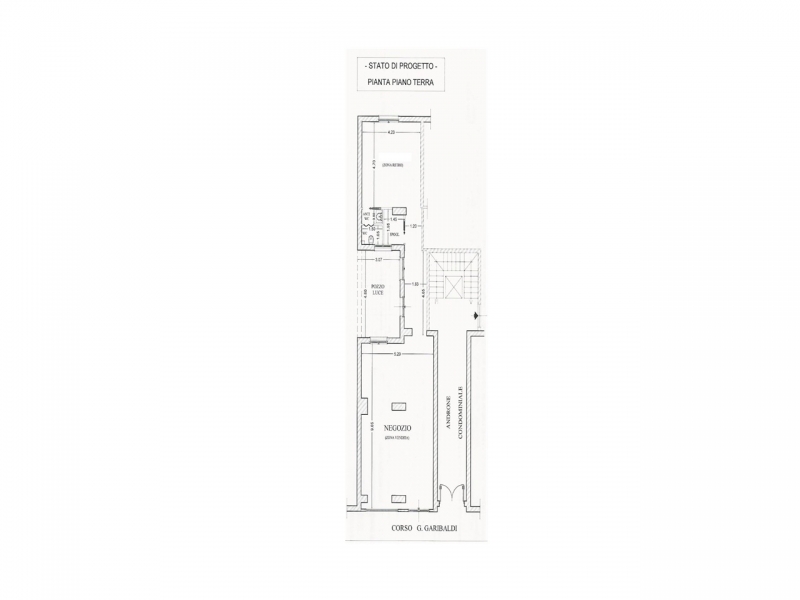 Locale Commerciale Corso Garibaldi 90 Mq
