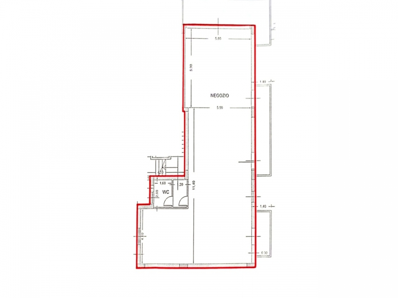Locale Commerciale Spirito Santo 119 Mq